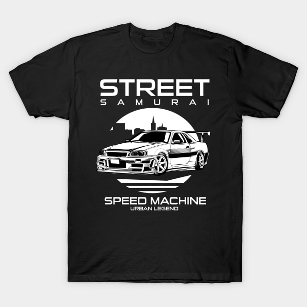 street samurai racer T-Shirt by beanbeardy